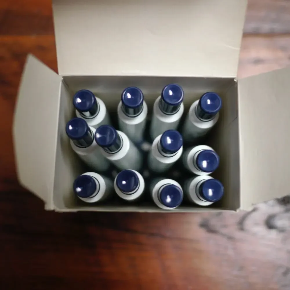 Lot of 12 NEW Vintage Gillette EL MARKO 741-01 Watercolor BLUE Ink MARKERS